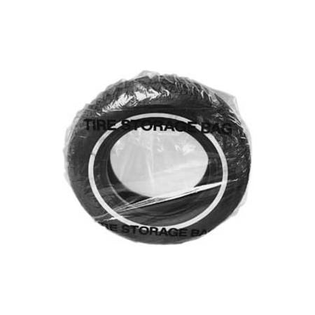 Johndow Industries JohnDow Plastic Tire Storage Bag, Clear - 100 Bags/Roll - TB-6 TB-6